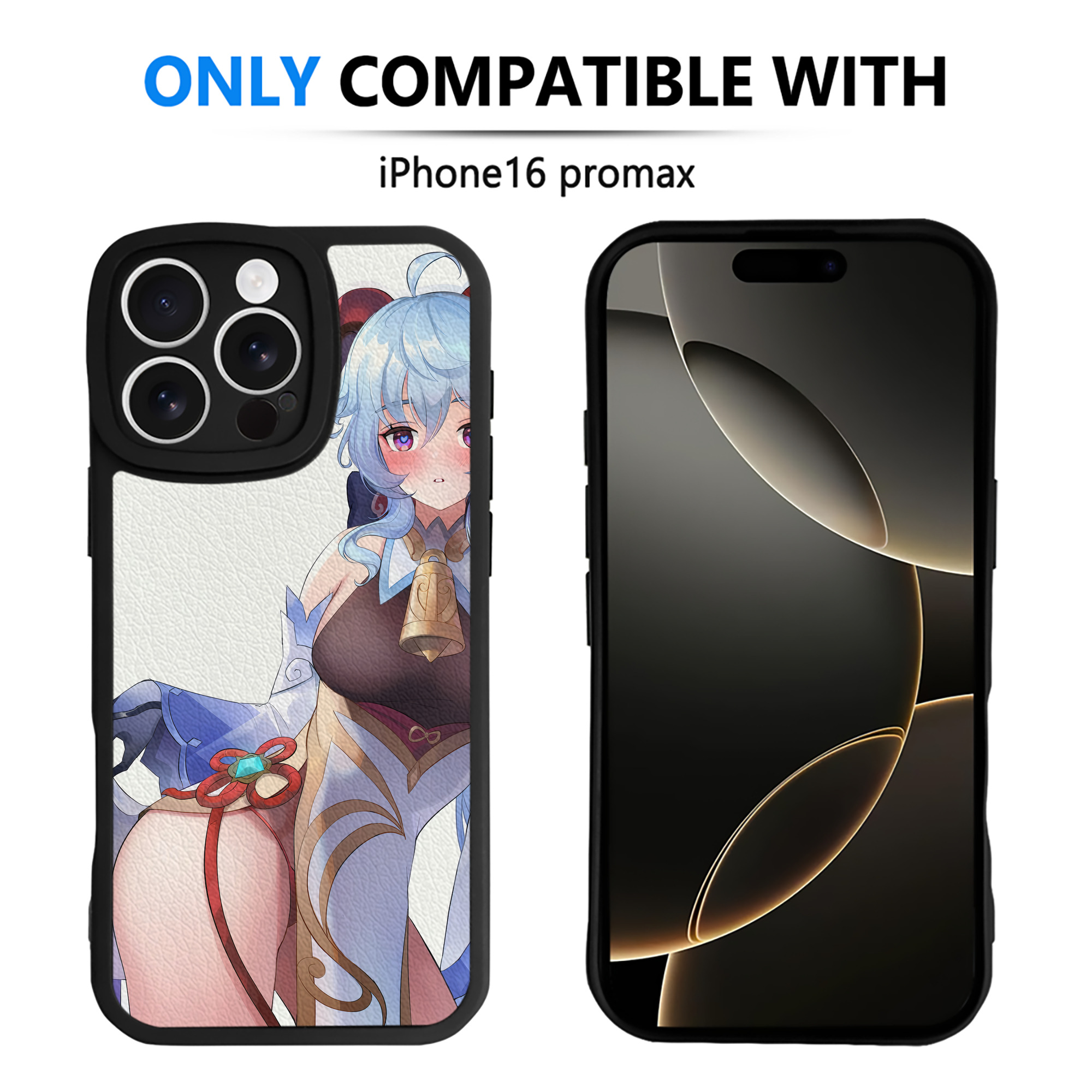 げんし神 genshin 【iPhone 16シリーズ対応】シリコンスマホケース（レザー調） 材質：シリコン